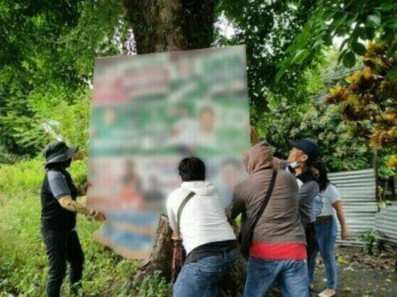 DENR takes down 7K poll tarps on trees in Soccsksargen