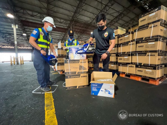 BOC intercepts over 1K smuggled chainsaws at Manila port