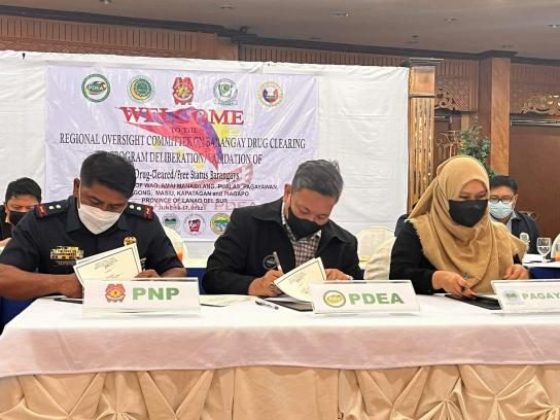 PDEA-BARMM declares 76 villages ‘drug-free’
