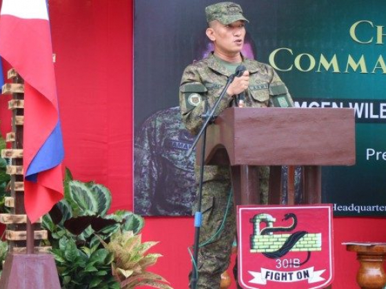 New 30IB chief vows to eradicate NPA in Surigao Norte, Dinagat