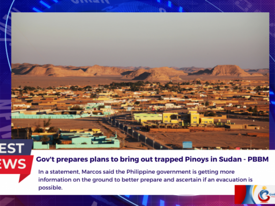 Gov't prepares plans to bring out trapped Pinoys in Sudan - PBBM