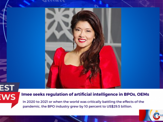 Imee seeks regulation of artificial intelligence in BPOs, OEMs