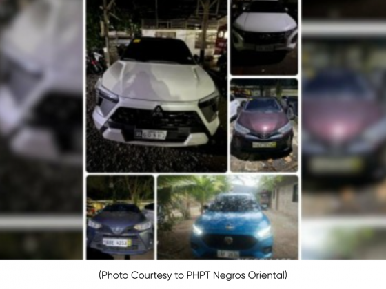 5 stolen vehicles recovered in Negros Oriental