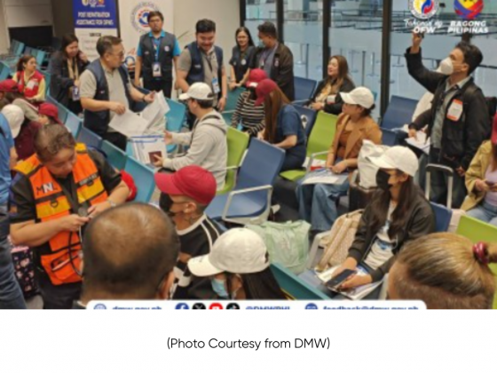 Over 4,600 OFWs assisted amid Middle East crisis – DMW