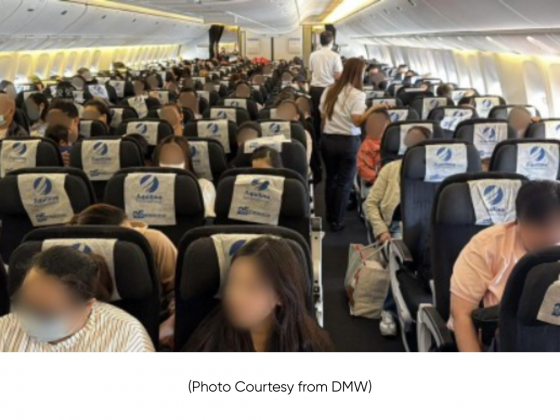 342 Filipinos home from Abu Dhabi in 8th chartered flight